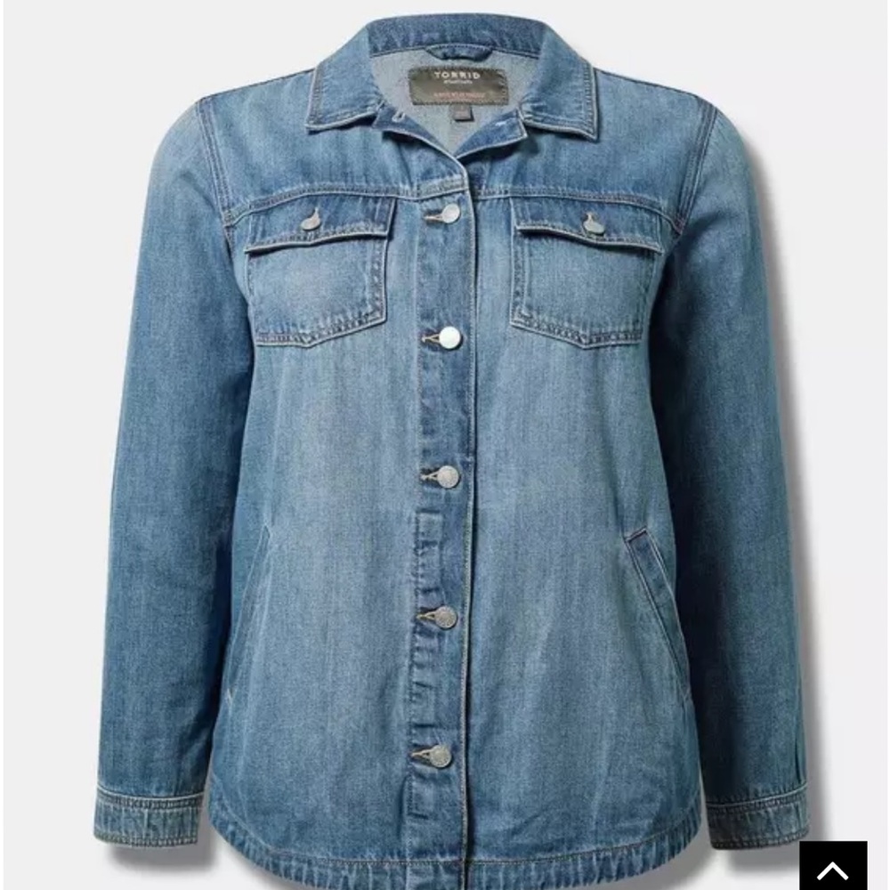 Denim Shacket - Torrid